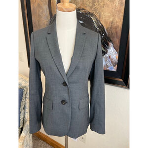 Women's J.Crew Gray Super 120's Blazer Size 2